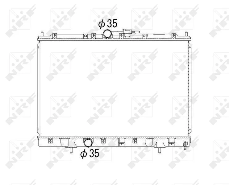 Radiator, engine cooling NRF 53792