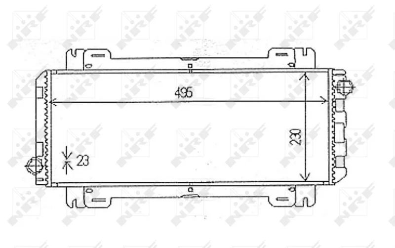 Radiator, engine cooling NRF 54613