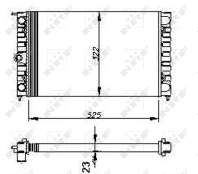 Radiator, engine cooling NRF 54694