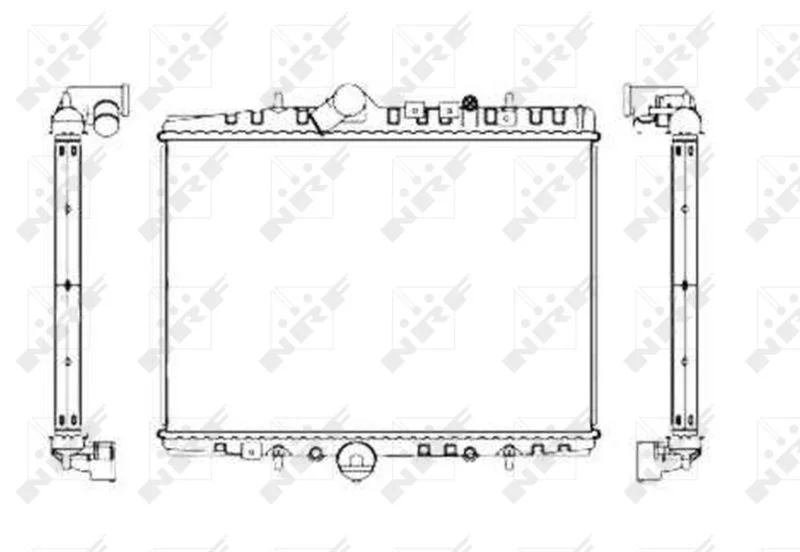 Radiator, engine cooling NRF 55346