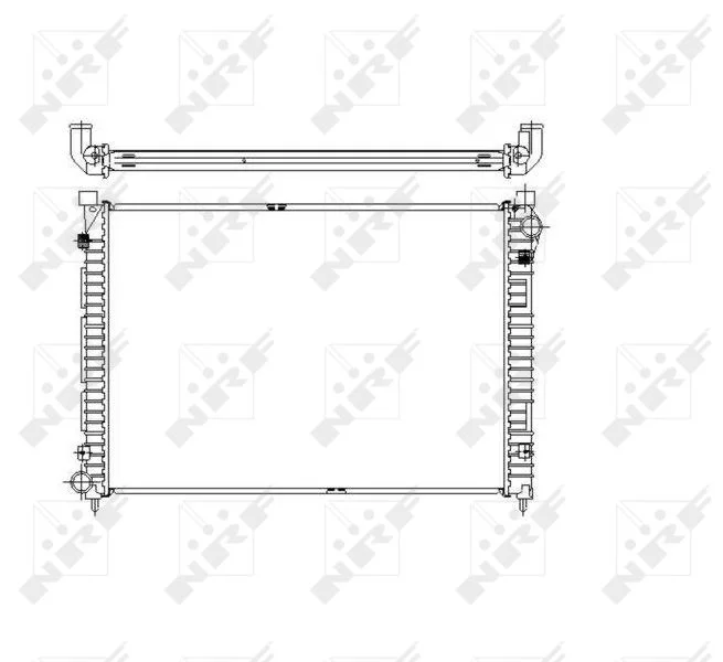 Radiator, engine cooling NRF 55444