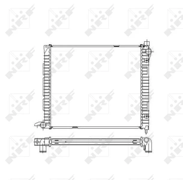 Radiator, engine cooling NRF 55445