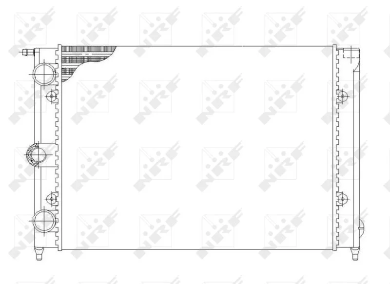 Radiator, engine cooling NRF 58697