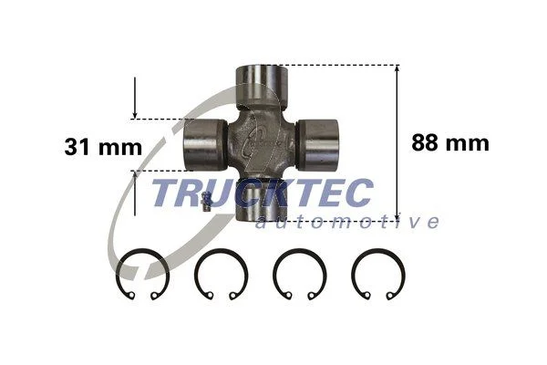 Joint, propshaft TRUCKTEC AUTOMOTIVE 02.34.012