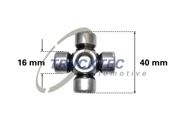 Joint, steering column TRUCKTEC AUTOMOTIVE 02.34.046