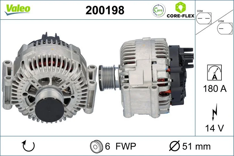 Kintamosios srovės generatorius VALEO 200198