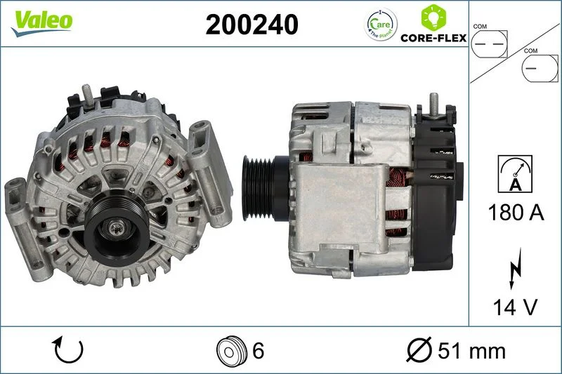 Kintamosios srovės generatorius valeo 200240