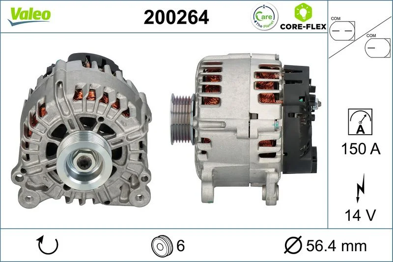 Kintamosios srovės generatorius VALEO 200264