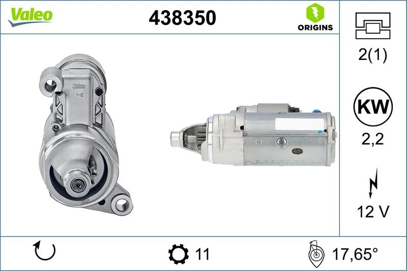 Starteris valeo 438350