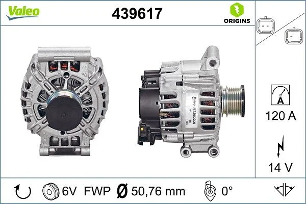 Kintamosios srovės generatorius VALEO 439617