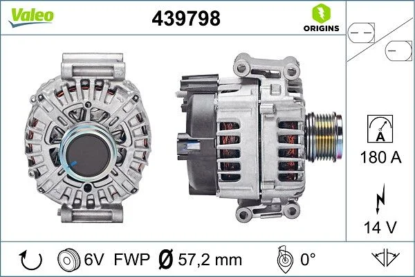 Kintamosios srovės generatorius VALEO 439798