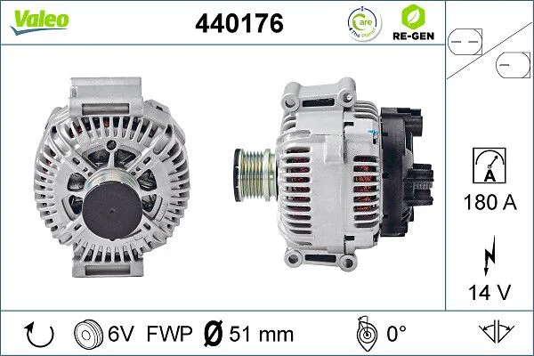 Kintamosios srovės generatorius VALEO 440176