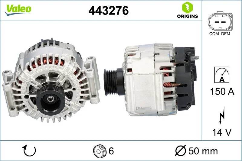 Kintamosios srovės generatorius VALEO 443276