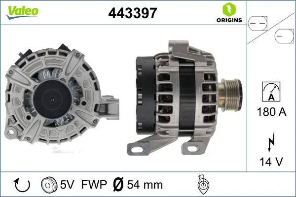 Kintamosios srovės generatorius valeo 443397