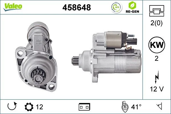Starteris valeo 458648