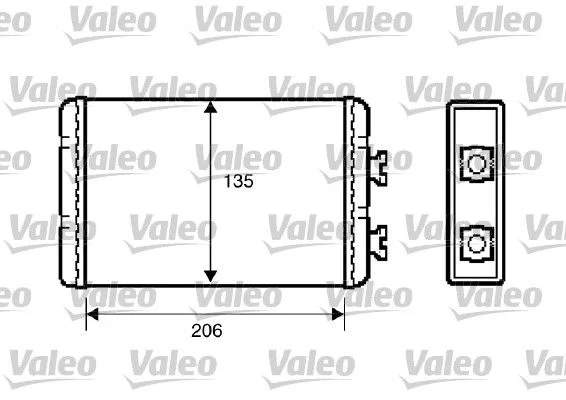 Heat Exchanger, interior heating VALEO 812220