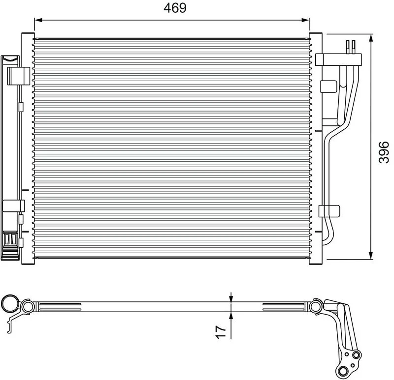 Condenser, air conditioning  814070