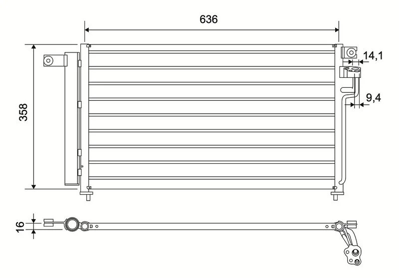 Condenser, air conditioning  822824