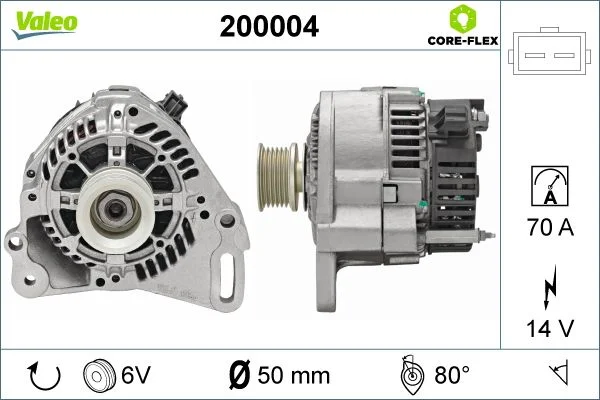 Kintamosios srovės generatorius VALEO 200004