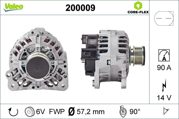 Kintamosios srovės generatorius VALEO 200009