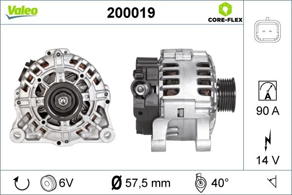 Kintamosios srovės generatorius VALEO 200019