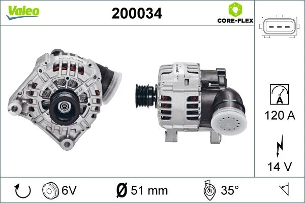 Alternator VALEO 200034