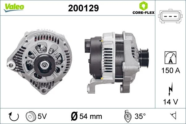 Kintamosios srovės generatorius VALEO 200129