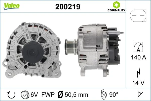 Kintamosios srovės generatorius VALEO 200219