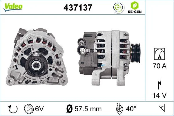 Kintamosios srovės generatorius VALEO 437137