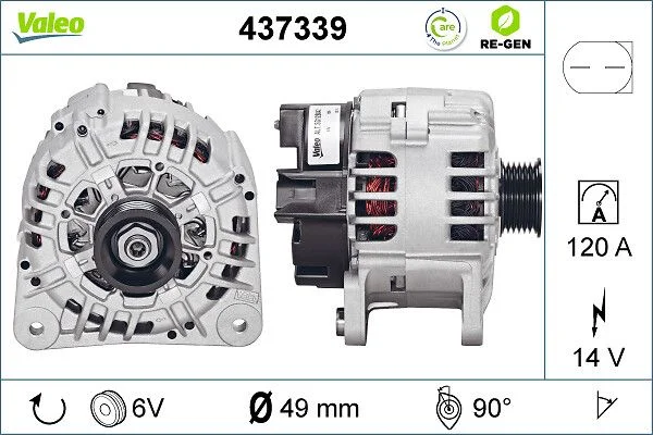 Kintamosios srovės generatorius VALEO 437339