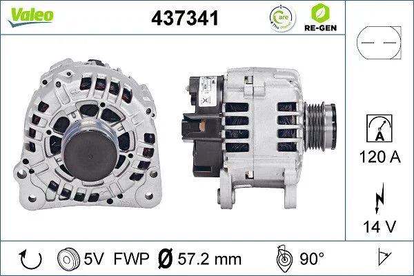 Kintamosios srovės generatorius VALEO 437341