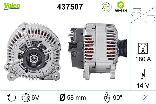 Kintamosios srovės generatorius VALEO 437507