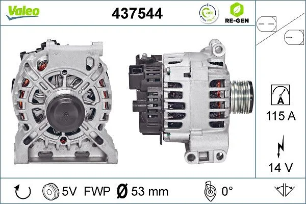 Kintamosios srovės generatorius VALEO 437544