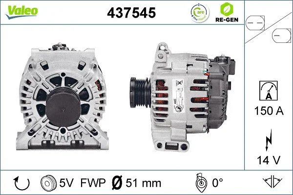 Kintamosios srovės generatorius VALEO 437545