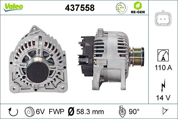 Kintamosios srovės generatorius VALEO 437558
