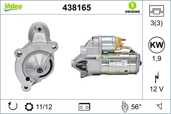Starteris VALEO 438165