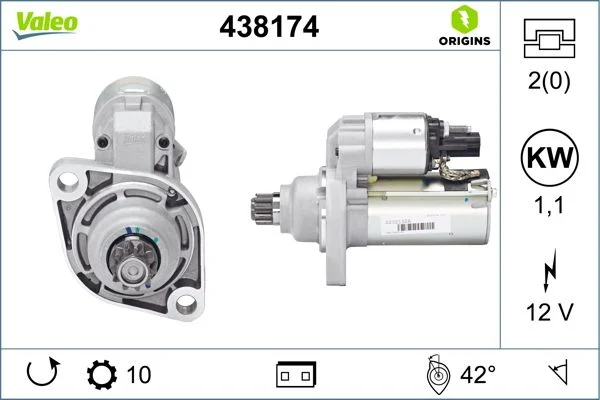 Starteris VALEO 438174