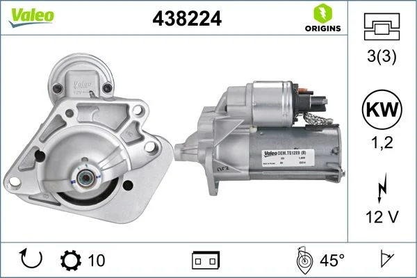 Starter VALEO 438224