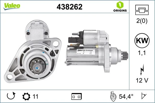 Starteris VALEO 438262