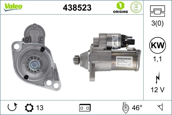 Starteris VALEO 438523
