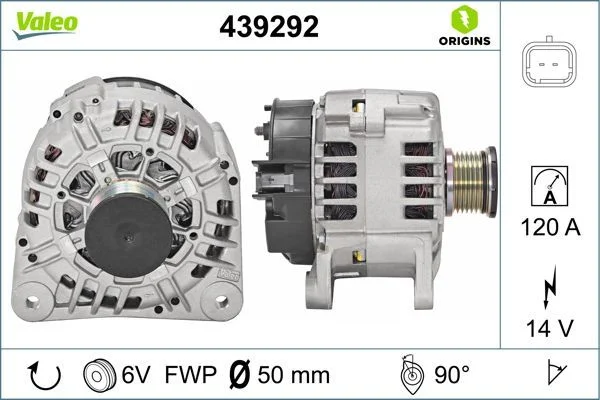 Kintamosios srovės generatorius VALEO 439292