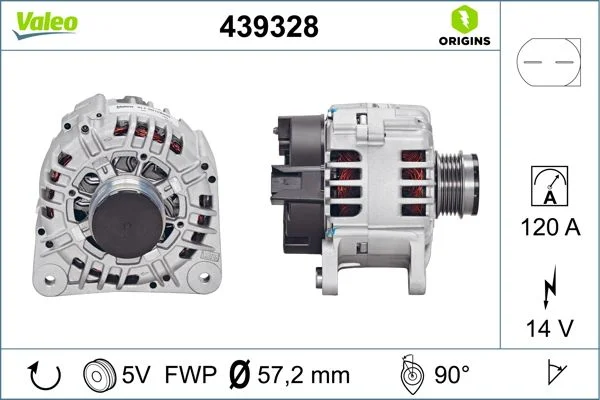 Kintamosios srovės generatorius VALEO 439328