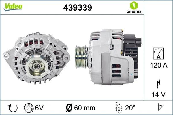 Kintamosios srovės generatorius VALEO 439339