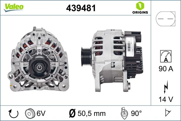 Kintamosios srovės generatorius VALEO 439481