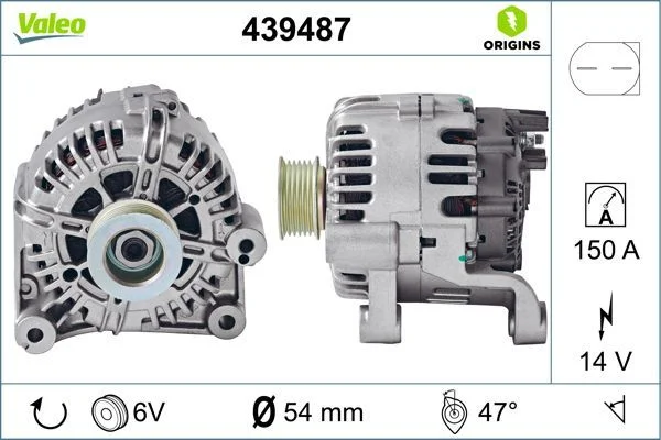 Kintamosios srovės generatorius VALEO 439487