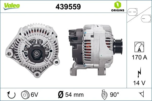 Kintamosios srovės generatorius VALEO 439559