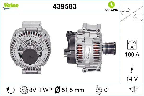 Kintamosios srovės generatorius VALEO 439583
