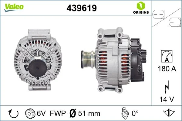 Kintamosios srovės generatorius VALEO 439619