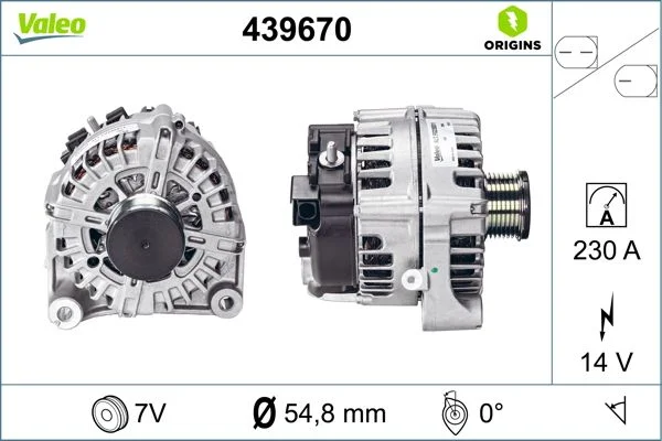 Kintamosios srovės generatorius VALEO 439670