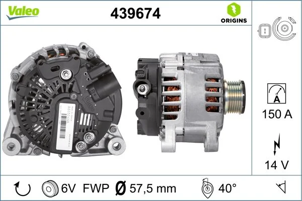Kintamosios srovės generatorius VALEO 439674